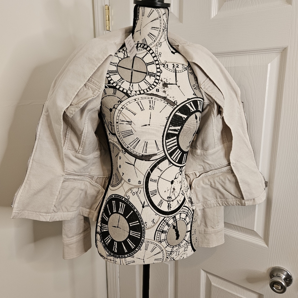 🔥New With Tags Whitehouse Black Market beige jacket size 0 - Picture 5 of 16